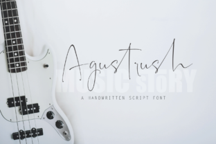 Agustrush: A Handwritten Font for Elegant Design
