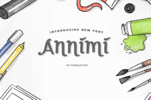 Annimi: A Bouncy Handwritten Font for Crafters