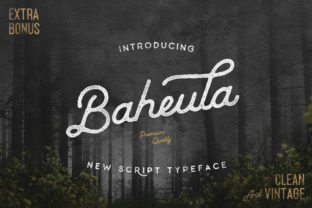 Baheula: Vintage Handwritten Font
