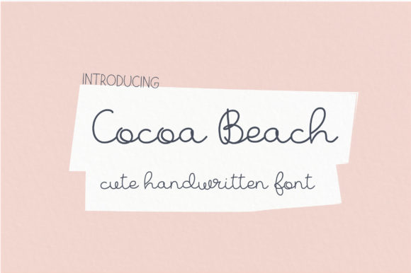 Cocoa Beach Font: A Handwritten Touch