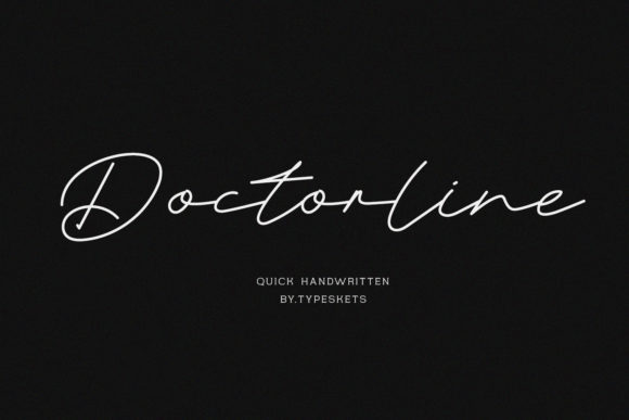 Doctorline: A Handwritten Font for Creative Marketing