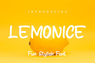 Lemonice: A Fun Handwritten Font