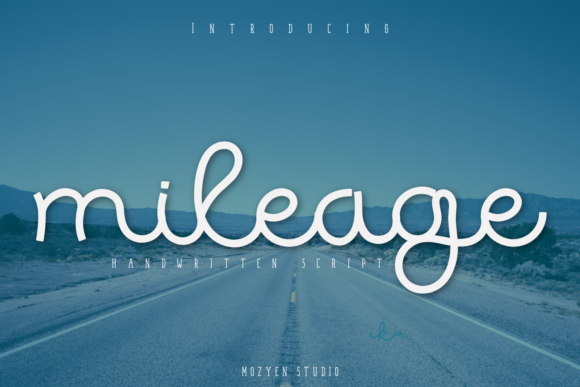 Mileage: A Modern Handwritten Font