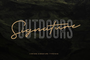 Outdoors Signature Font Review