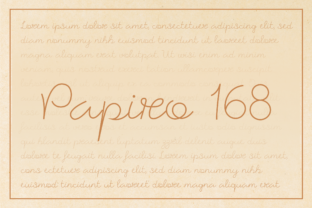 Papiro 168: A Elegant Handwritten Font