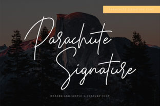 Parachute Signature: A Classy Script Font