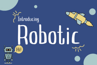 Robotic Font: Handwritten Style for Editorial Design