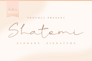 Shatomi: A Elegant Handwritten Font