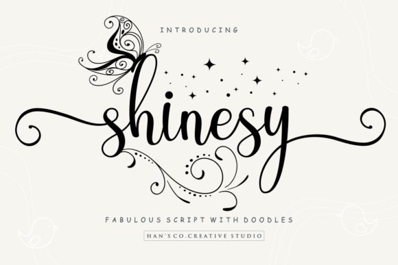 Shinesy: A Magical Handwritten Font