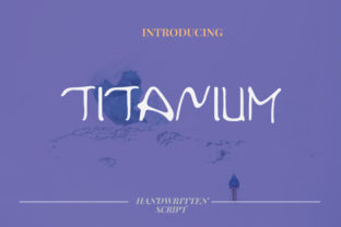 Titanium Font: Handwritten Elegance for Crafters